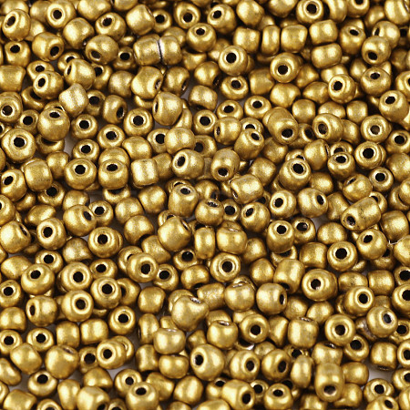 (Repacking Service Available) Baking Paint Glass Seed Beads SEED-C024-A-K30-1