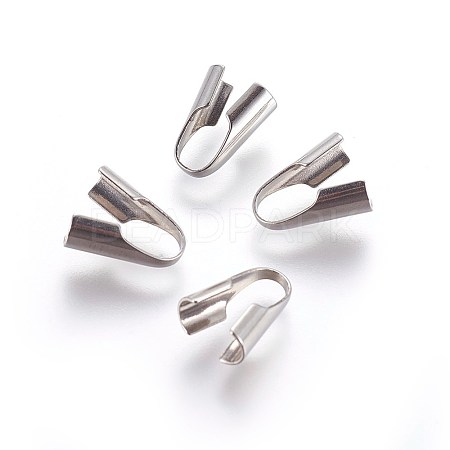 Tarnish Resistant 304 Stainless Steel Cord Ends LS-X-STAS-P237-80J-P-1