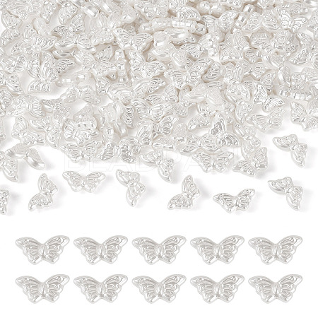 200Pcs ABS Imitation Pearl Beads OACR-TA0003-84D-1