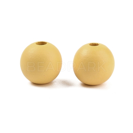 Wood European Beads WOOD-M014-01K-1