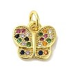 Real 18K Gold Plated Brass Pave Cubic Zirconia Pendants KK-M283-11L-02-1