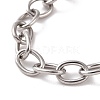 Non-Tarnish 304 Stainless Steel Cable Chain Bracelet for Men Women BJEW-E031-01P-05-2
