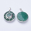 Natural & Synthetic Mixed Stone Pendants G-K234-B-3