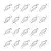20Pcs 925 Sterling Silver Pave Clear Cubic Zirconia Connector Charms FIND-PH0028-74-1