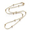 304 Stainless Steel Snake Chain Necklaces NJEW-F261-09G-1