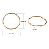 Smooth Surface Alloy Linking Ring X-PALLOY-S117-164-3