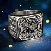 316L Stainless Steel Micro Pave Cubic Zirconia Finger Rings FS-WG1A685-10-1