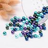 Ocean Mix Pearlized Glass Pearl Beads HY-X006-8mm-11-3