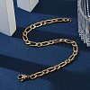 Ion Plating(IP) 304 Stainless Steel Figaro Chain Bracelets BJEW-L637-04A-G-5