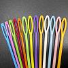 90Pcs Plastic Sewing Needles PW-WGA98C9-01-2