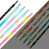 Fingerinspire 7Pairs 7 Colors Luminous Polyester Shoelaces DIY-FG0003-19-4