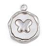 Natural White Shell Pendants STAS-D385-01B-P-1
