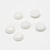 Natural White Jade Gemstone Cabochons G-T020-6mm-04-1