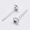 925 Sterling Silver Ear Stud Findings STER-K167-043C-S-1