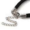 Milan Cord & 304 Stainless Steel Bracelets Making MAK-H004-01B-P01-3