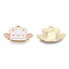 Alloy Enamel Pendants X-PALLOY-N170-034C-NR-1
