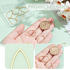 10Pcs 201 Stainless Steel Linking Rings STAS-UN0058-75-5