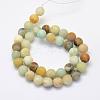 Natural Flower Amazonite Beads Strands G-G697-F05-6mm-2