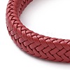Microfiber Leather Braided Cord Bracelets Braided Cord Bracelets BJEW-E345-03D-2