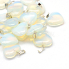 Heart Opalite Pendants X-G-Q438-06-1