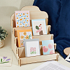 4 Tier Wooden Greeting Card Display Stand ODIS-WH0022-31-5