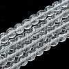 Drawbench Transparent Glass Beads Strands GLAD-Q012-6mm-04-1