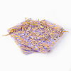 Rose Printed Organza Bags OP-R021-10x15-05-2