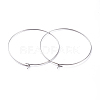 316 Surgical Stainless Steel Hoop Earring Findings X-STAS-J025-01F-P-2