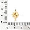 Brass Micro Pave Cubic Zirconia Connector Charms KK-U053-14G-3