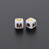 Opaque White Acrylic Beads MACR-Q242-010M-2