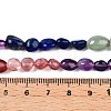 Chakra Theme Natural Amethyst & Topaz Jade & Red Agate & Quartz Crystal & Strawberry Quartz & Lapis Lazuli & Green Aventurine Beads Strands G-N344-07-5
