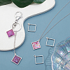 16Pcs 304 Stainless Steel Open Back Bezel Pendants FIND-UN0002-90B-2