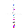 1Pc Iron Big Pendant Decorations DJEW-CN0001-37B-1