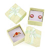 Square Paper Jewelry Ring Gift Boxes with Bowknot CON-TAC0010-80B-3
