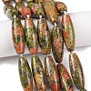 Natural Unakite Beads Strands G-L654-G13-01-1