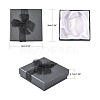 Bowknot Organza Ribbon Cardboard Bracelet Bangle Gift Boxes BC148-05-2