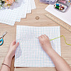 6Pcs 2 Colors 11CT Cross Stitch Fabric Sheets AJEW-AR0004-82-3