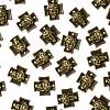 Tibetan Style Alloy Cross with Jesus Alloy Pendants for Easter Jewelry MLF10674Y-NF-4