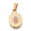 304 Stainless Steel Lady of Guadalupe Pendants STAS-O138-13G-2