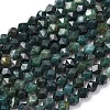 Natural Moss Agate Beads Strands G-F523-37-6mm-1