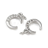 Brass Micro Pave Cubic Zirconia Pendants KK-R230-01P-2