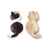 Rack Plating Alloy Enamel Pendants ENAM-K050-03B-1