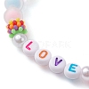 Candy Color Acrylic Beaded Stretch Bracelets BJEW-JB10158-01-3