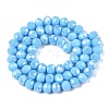 Electroplate Glass Beads Strands LS-EGLA-A044-P8mm-B08-3