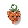 Glass Seed Beaded Pendants PALLOY-GD00003-04-1