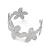 304 Stainless Steel Cuff Bangles for Women BJEW-G729-05P-2