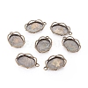 Tibetan Style Alloy Pendant Cabochon Settings TIBEP-0581-AB-LF-1