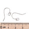 Rhodium Plated 925 Sterling Silver Earring Hooks STER-I005-49P-3