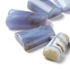 Natural Blue Lace Agate Beads Strands G-M406-C01-2