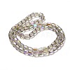 Electroplate Glass Beads Strands EGLA-D030-19P-2